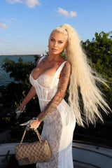 Poem Sling Stylish Dress With Lace