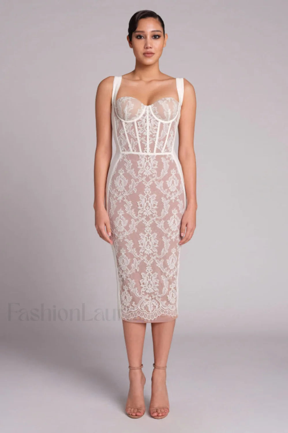 Poem Sling Stylish Dress With Lace