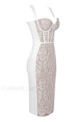 Poem Sling Stylish Dress With Lace