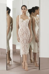 Poem Sling Stylish Dress With Lace