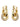 Polished Double Graceful Hoop Earrings Secondary image