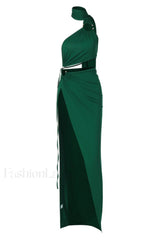 Pooh Who Asymmetrical Stylish Cut Out Dress