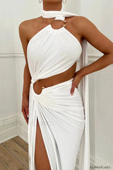 Pooh Who Asymmetrical Stylish Cut Out Dress