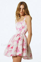 Printed Corest Stylish Mini Cami Dress