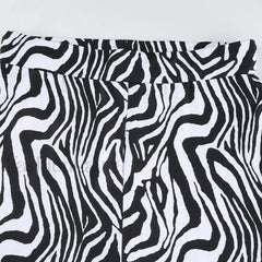 Priscilla Animal Print High Waisted Flare Pants Pants