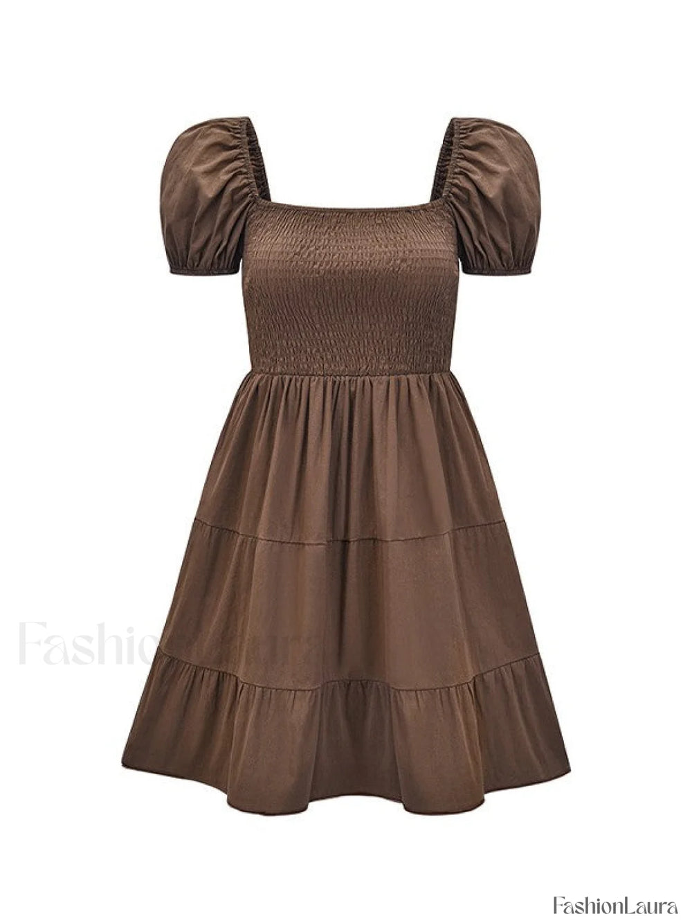 Puff Sleeve Smocked Mini Dress Mini Dresses