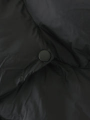 Quilted Puffer Mock Trendy Neck Crop Coat Winter Coats