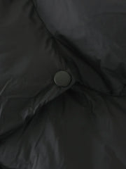 Quilted Puffer Mock Trendy Neck Crop Coat Winter Coats