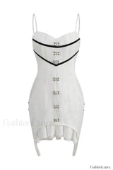 Ready To Stylish Party Mini Dress XS / White