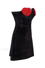 Red Crystal Stylish Heart Dress
