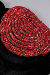 Red Crystal Stylish Heart Dress