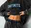 Retro Washed Cotton Long Sleeve Oversized T Shirt Black1 / M