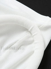 Ribbed Solid Long Sleeve Set Two Piece Outfits