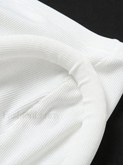 Ribbed Solid Long Sleeve Set Two Piece Outfits