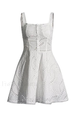Ricka Elegant Short Dress S / White