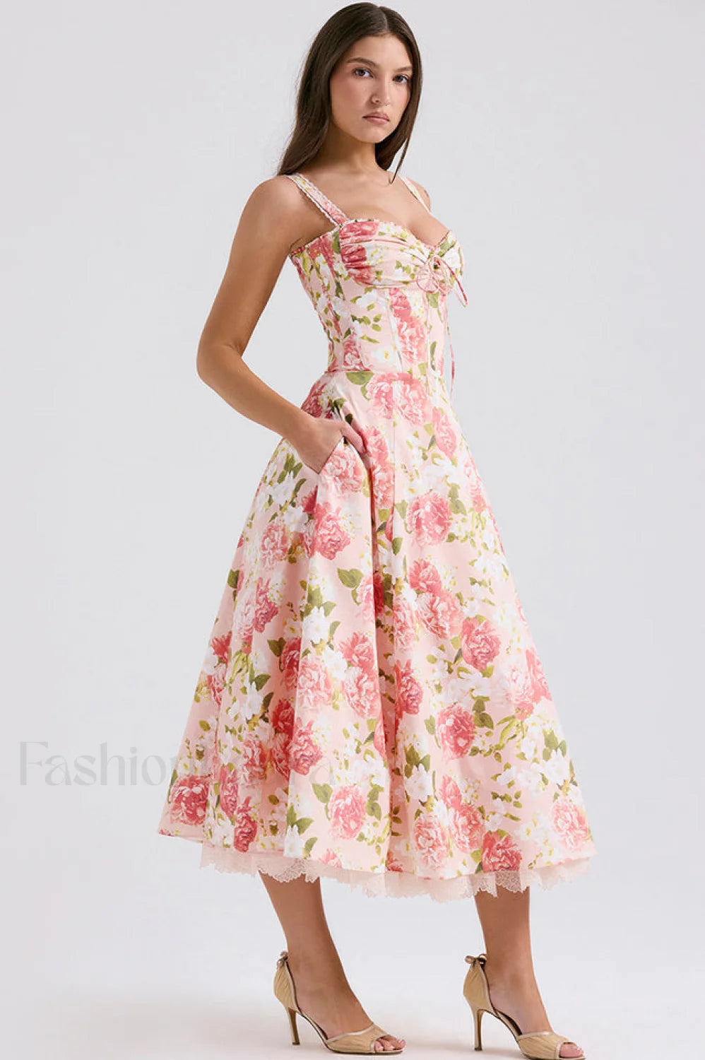Rosalee Print Stylish Cotton Sundress