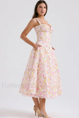 Rosalee Print Stylish Cotton Sundress