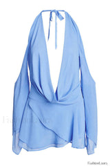 Rosanna Elegant Mini Dress XS / Blue