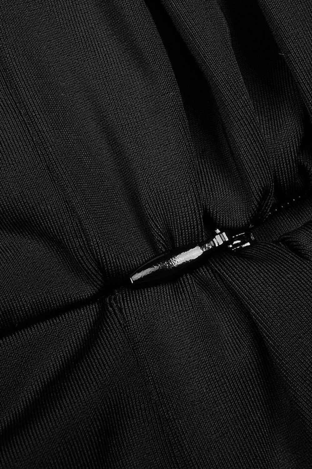 Rose appliqu茅 Ruched Stylish Jersey Minidress