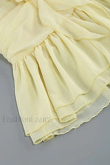 Rose Detailed Stylish Halterneck Mini Dress