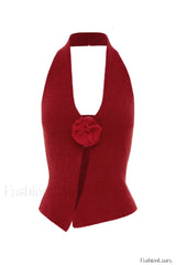 Rose Elegant Top S / Red