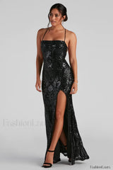 Rowena Sequin Stylish Mermaid Dress Party Dresses L
