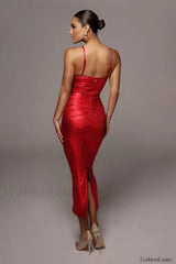 Rubi Cowl Stylish Neck Cocktail Dress