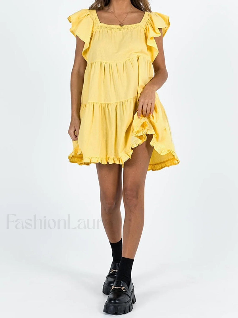 Ruffle Tiered Mini Dress Mini Dresses