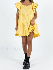 Ruffle Tiered Mini Dress Mini Dresses