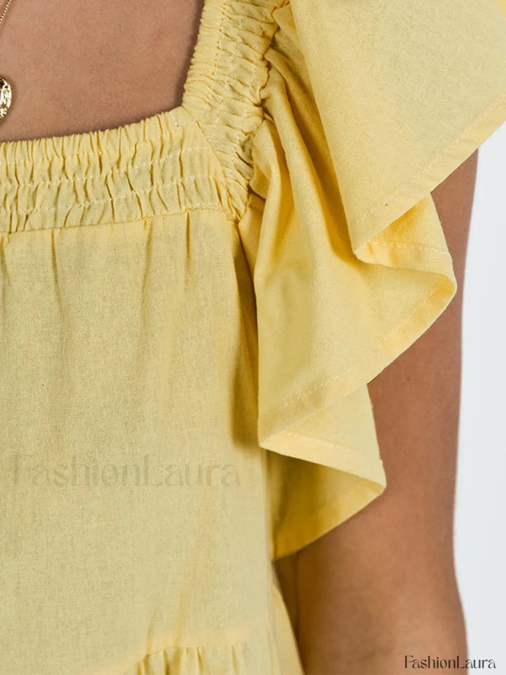 Ruffle Tiered Mini Dress Mini Dresses