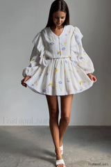 Ruffled Strawberry Stylish Print Skirt Set