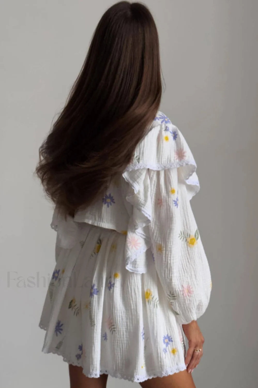 Ruffled Strawberry Stylish Print Skirt Set