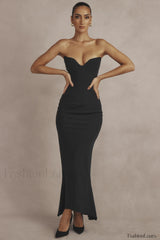 Sabine Black Tube Charming Top Tunic Dress