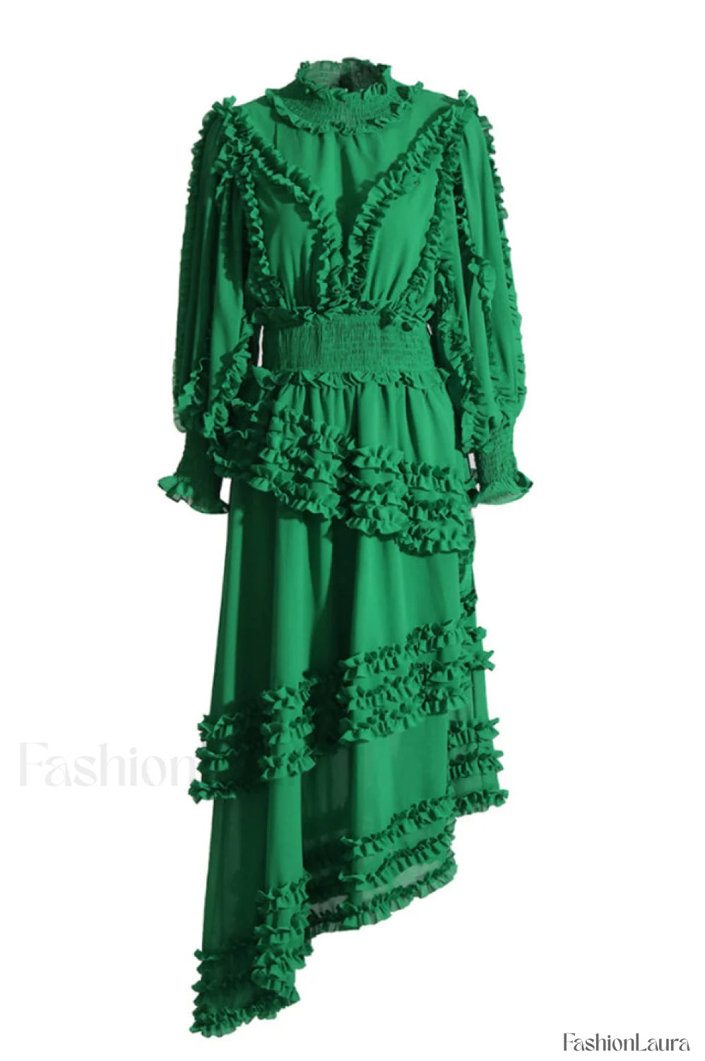 Salma Elegant Maxi Dress S / Green