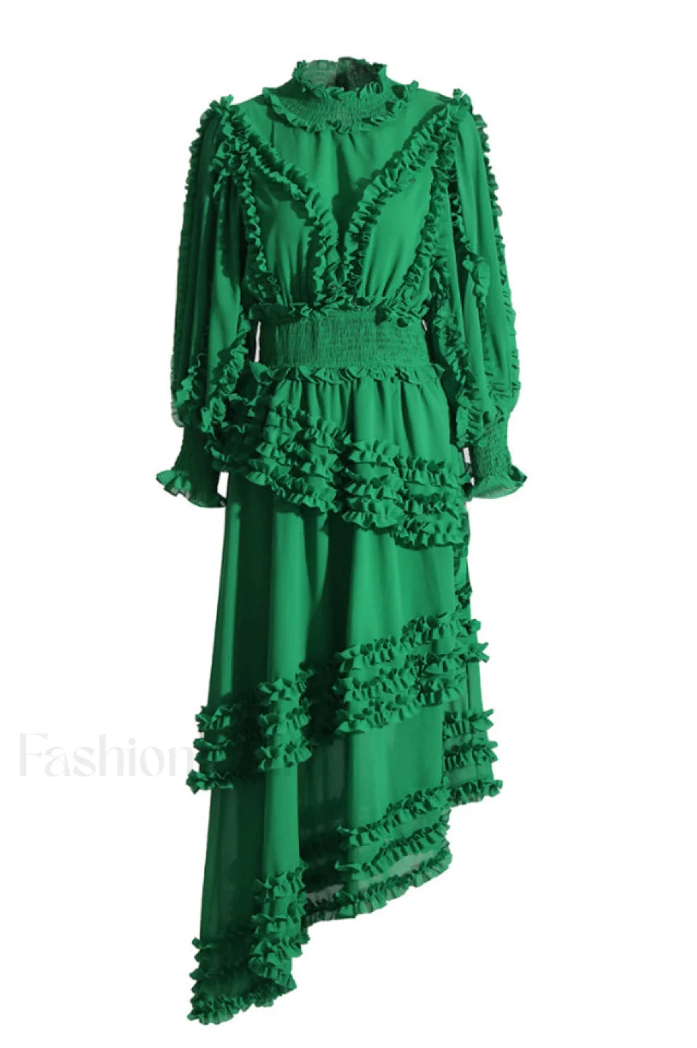 Salma Elegant Maxi Dress S / Green