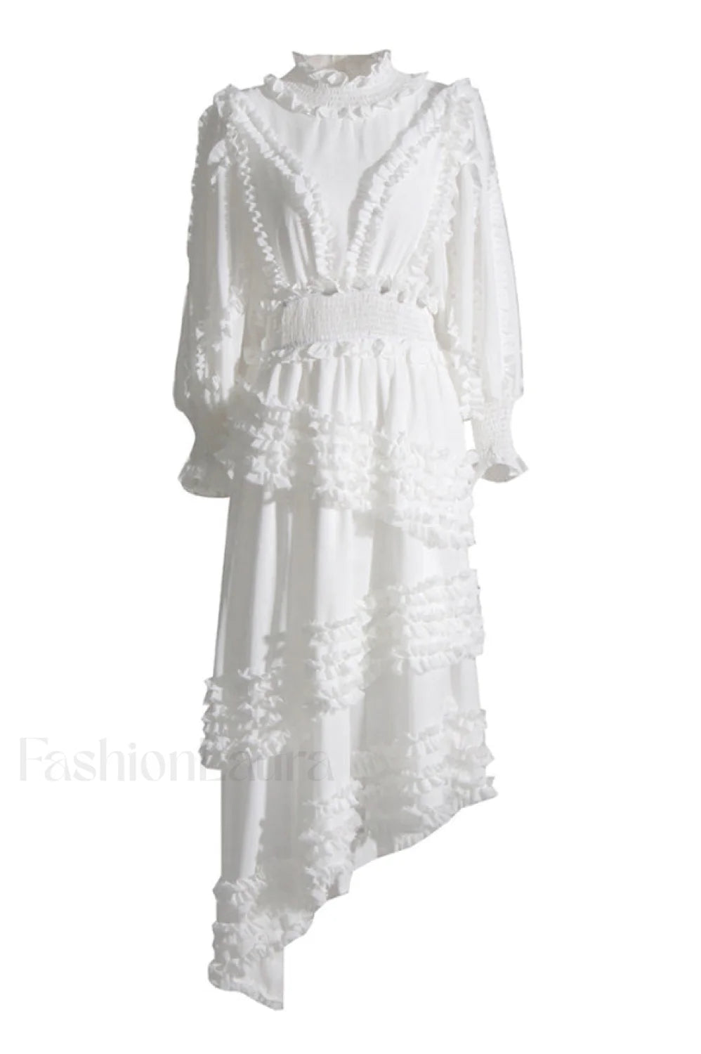 Salma Elegant Maxi Dress S / White