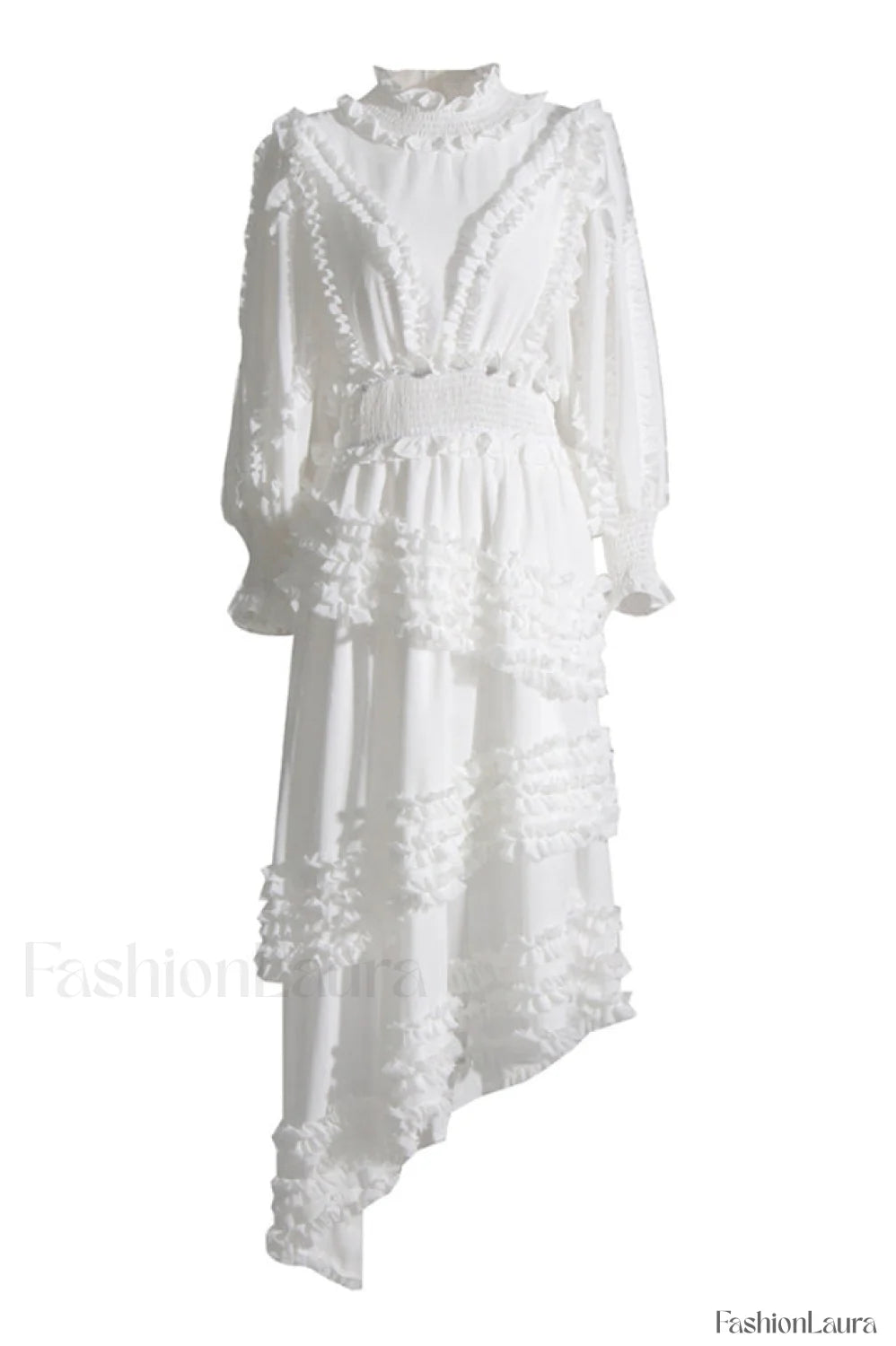 Salma Elegant Maxi Dress S / White