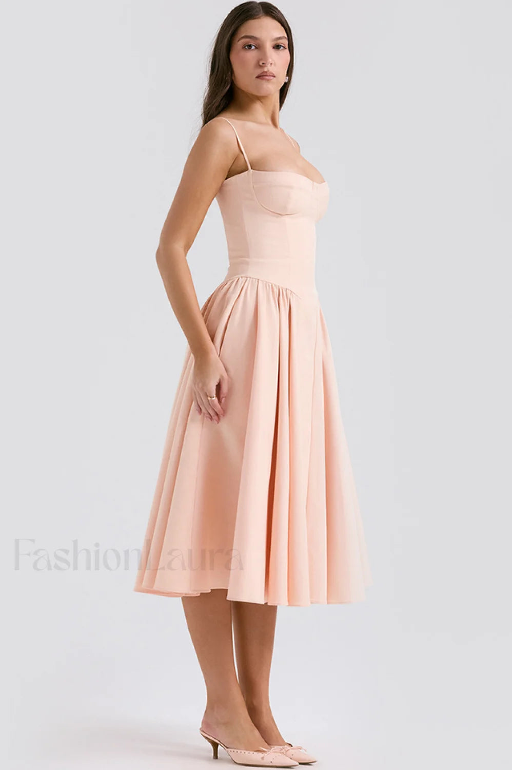 Samaria French Stylish Navy Corset Sundress