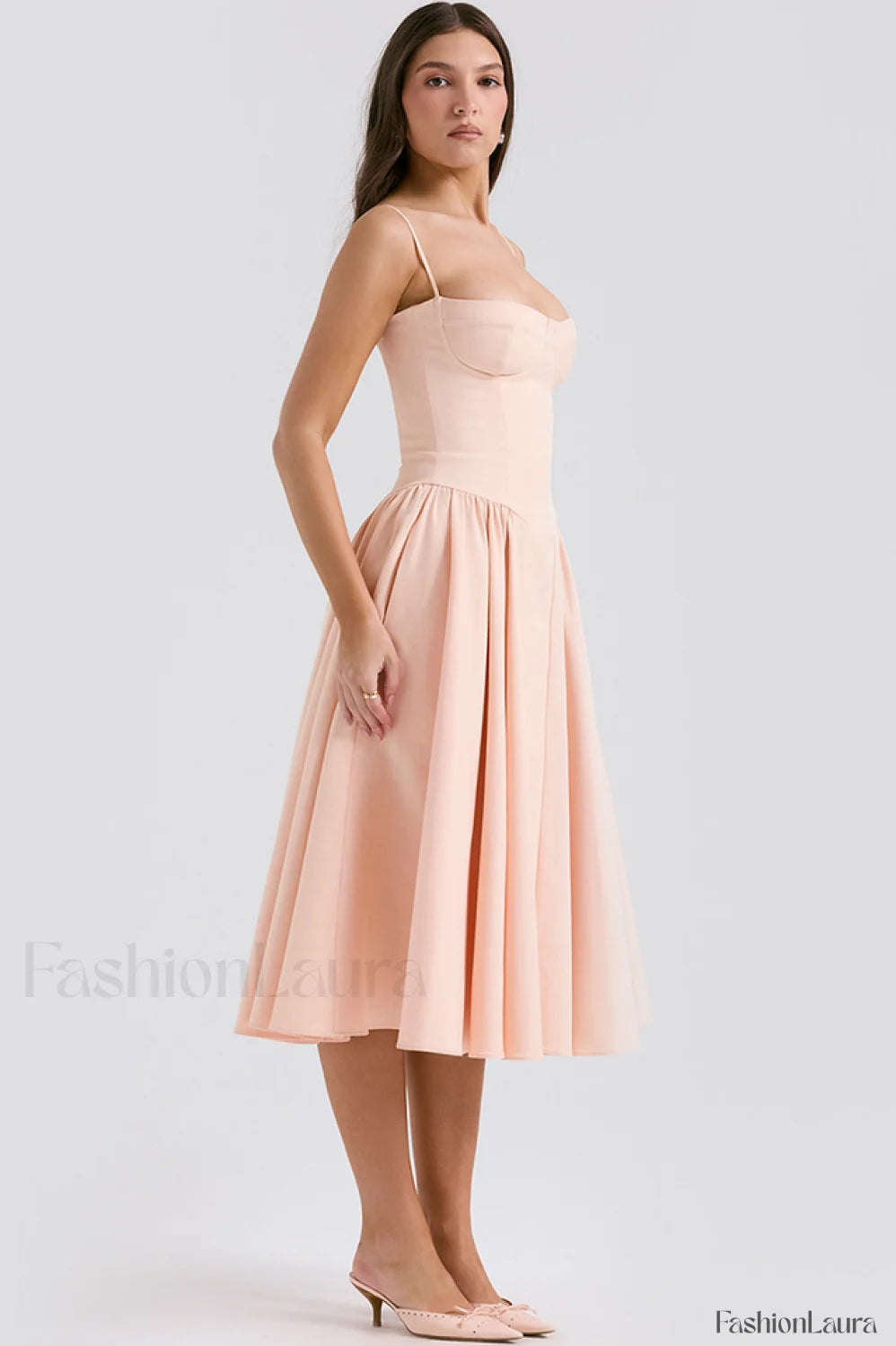 Samaria French Stylish Navy Corset Sundress