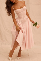 Samaria French Stylish Navy Corset Sundress