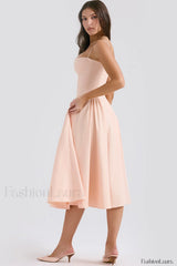 Samaria French Stylish Navy Corset Sundress