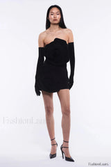 Sarrili 3D Floral Charming Corset Mini Dress