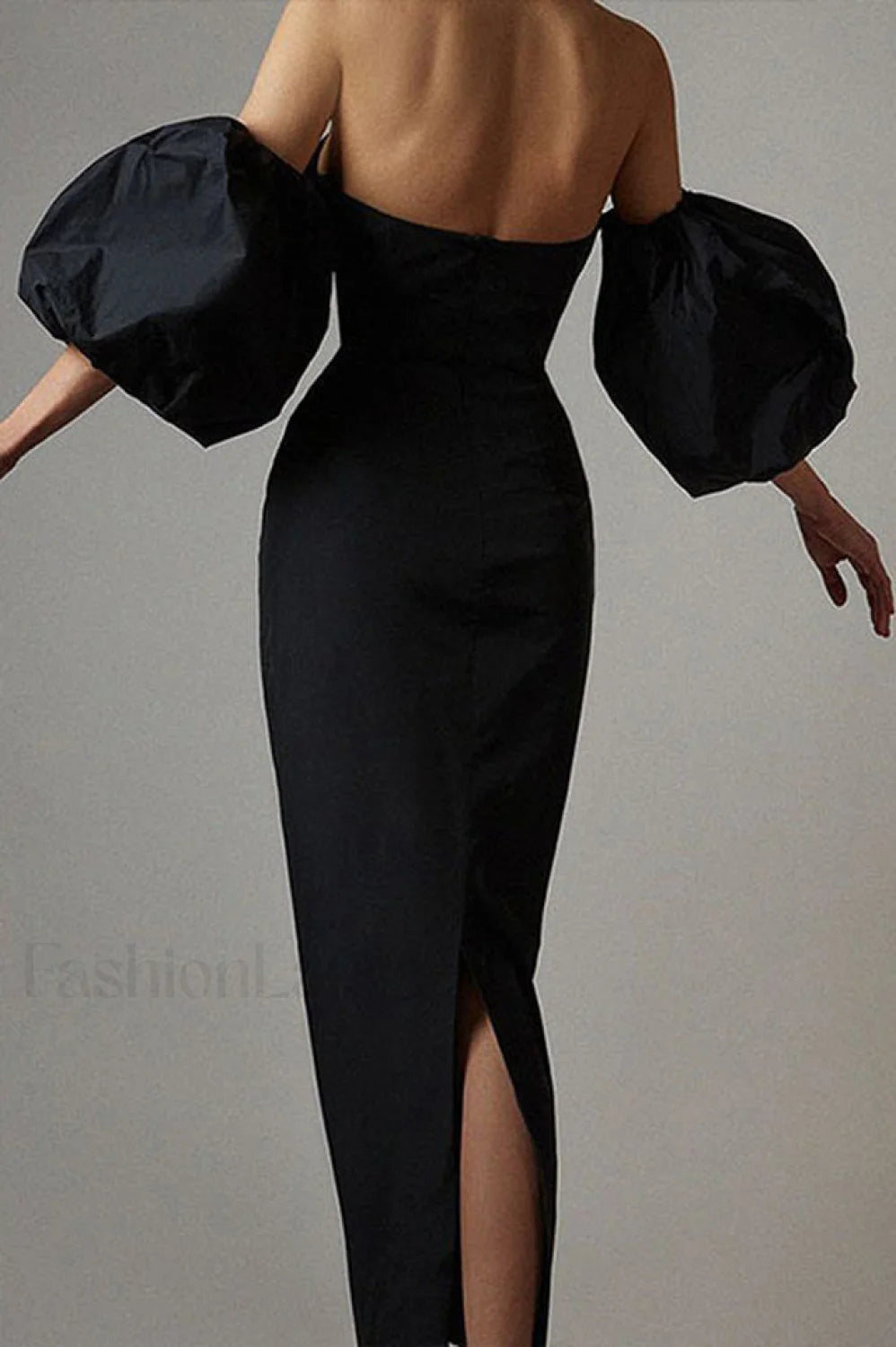 Satin Strapless Stylish Midi Dress