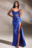 Scarlette Corset Stylish Satin Gown XS / Royal Blue
