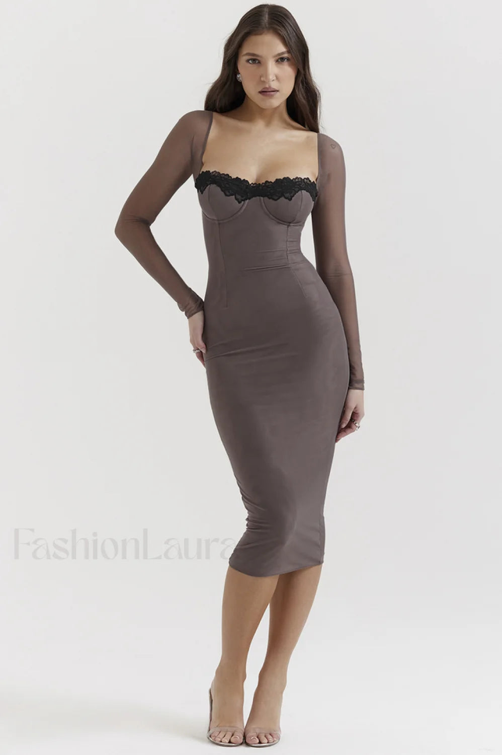 Seraphina Elegant Belted Dress XS / Black