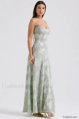 Serena Retro Purple Charming Printed Maxi Dress