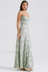 Serena Retro Purple Charming Printed Maxi Dress