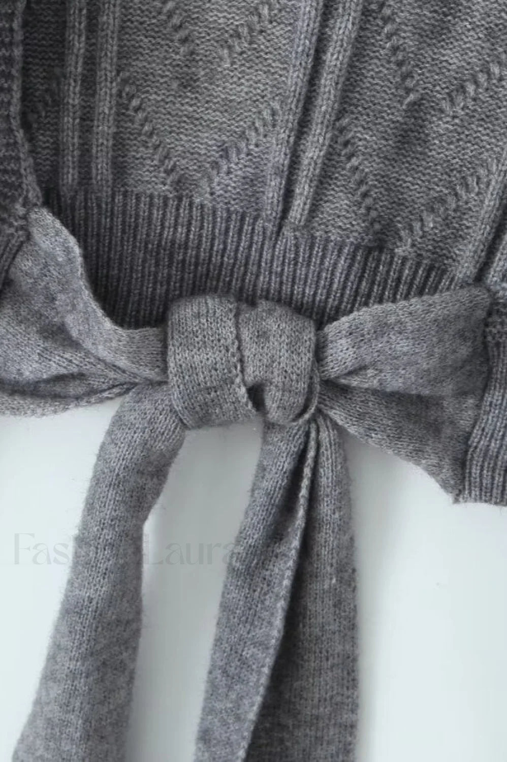 Sexy Backless Tie Knit Sweater