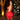 Halter Cowl Neck Bodycon Party Mini Dress - Red Secondary image