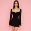 Halter Tie Strap Ruched Cut Out Club Mini Dress Black S / Black Party Dresses